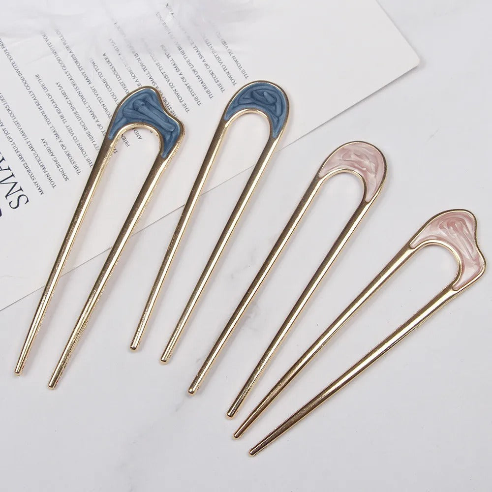Vintage Metal U Shaped Hairpin